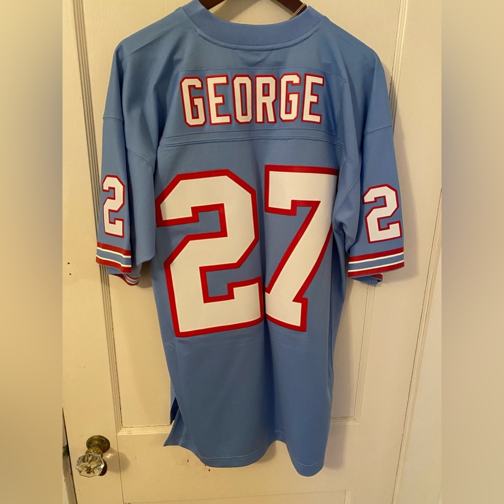 Houston Oilers Legacy throw back jersey. Eddie George #27. NEW WITH TAGS.
